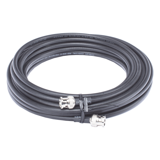 Jumper de 8 Metros (26.25 Pies) con Conectores BNC Macho a BNC Macho con Cable RG59.