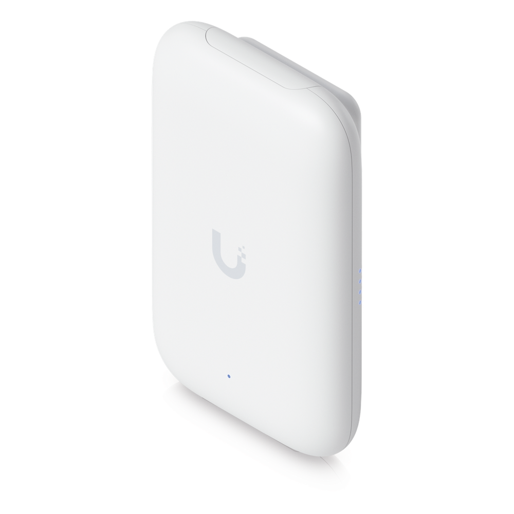 Access Point UniFi UK Ultra Navaja Suiza WiFi 5, MU-MIMO 2x2, instalación flexible, antena sectorial integrada, (2) conectores RP-SMA para antenas omnidireccionales externas, para interior o exterior (IPX6)