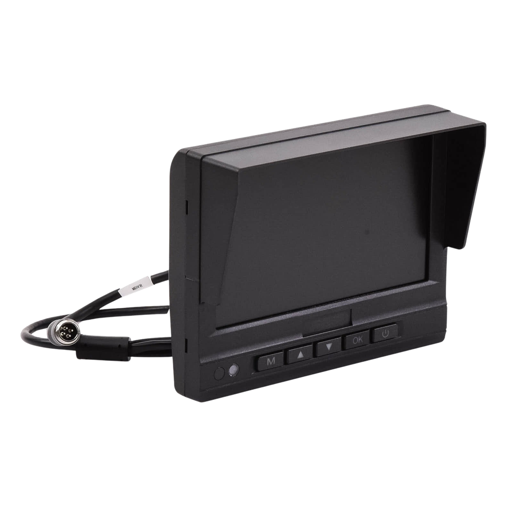 Monitor y Botones de 7" LCD / Compatible con DVR Móvil HIKVISION / Conector Tipo Aviación