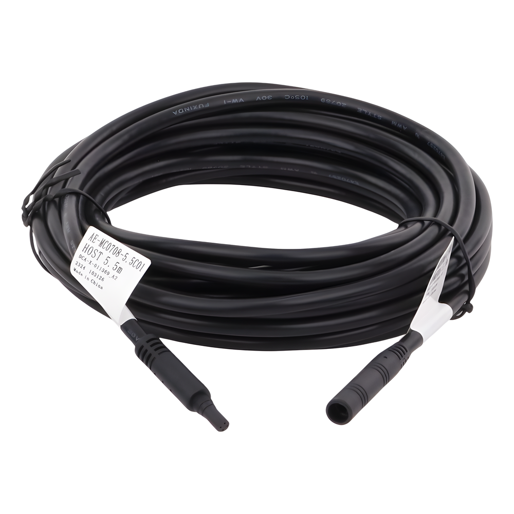 Cable Extensor de Vídeo y Audio de 6 Metros / Conector Tipo Aviación / Compatible con Dashcam AE-DI2032G40(B)
