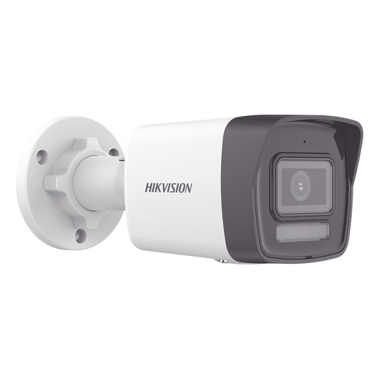 [Dual Light] Bala IP 8 Megapixel (4K) / Lente 2.8 mm / 30 mts IR + 30 mts Luz Blanca / Micrófono Integrado / ACUSENSE Lite / Exterior IP67 / H.265 / PoE  / Micro SD