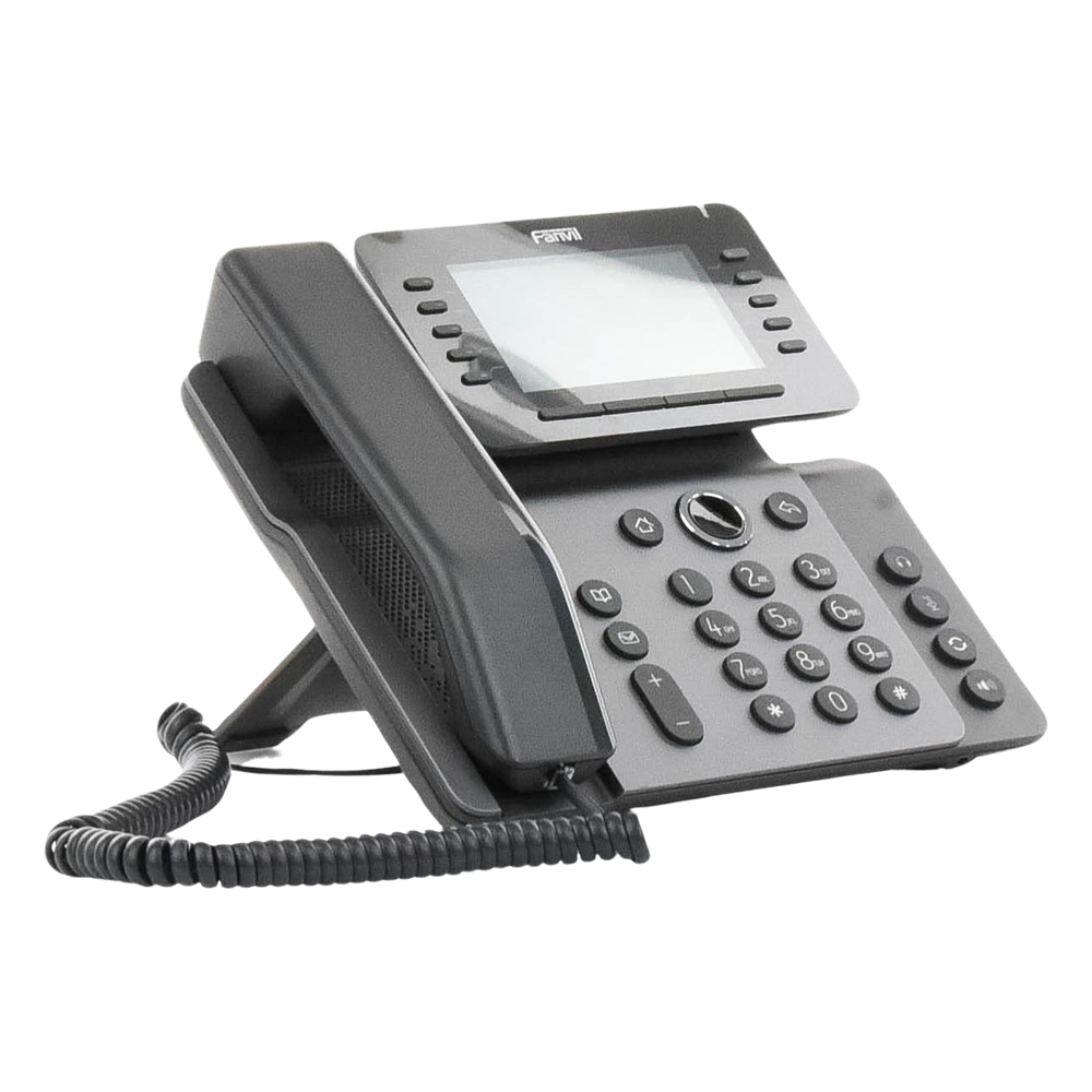 Teléfono IP Empresarial Esencial WiFi / Bluetooth, 20 líneas SIP, pantalla a color 4.3" ajustable, PoE, puertos Gigabit, conferencia local de 6 vías.