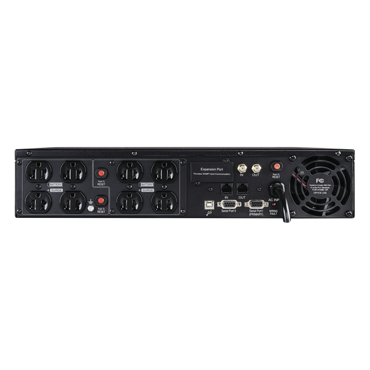 UPS de 1500 VA/900 W, Topología Línea Interactiva, Entrada 120 Vca NEMA 5-15P, Torre o Rack 2 UR, Con 8 Tomas NEMA 5-15R