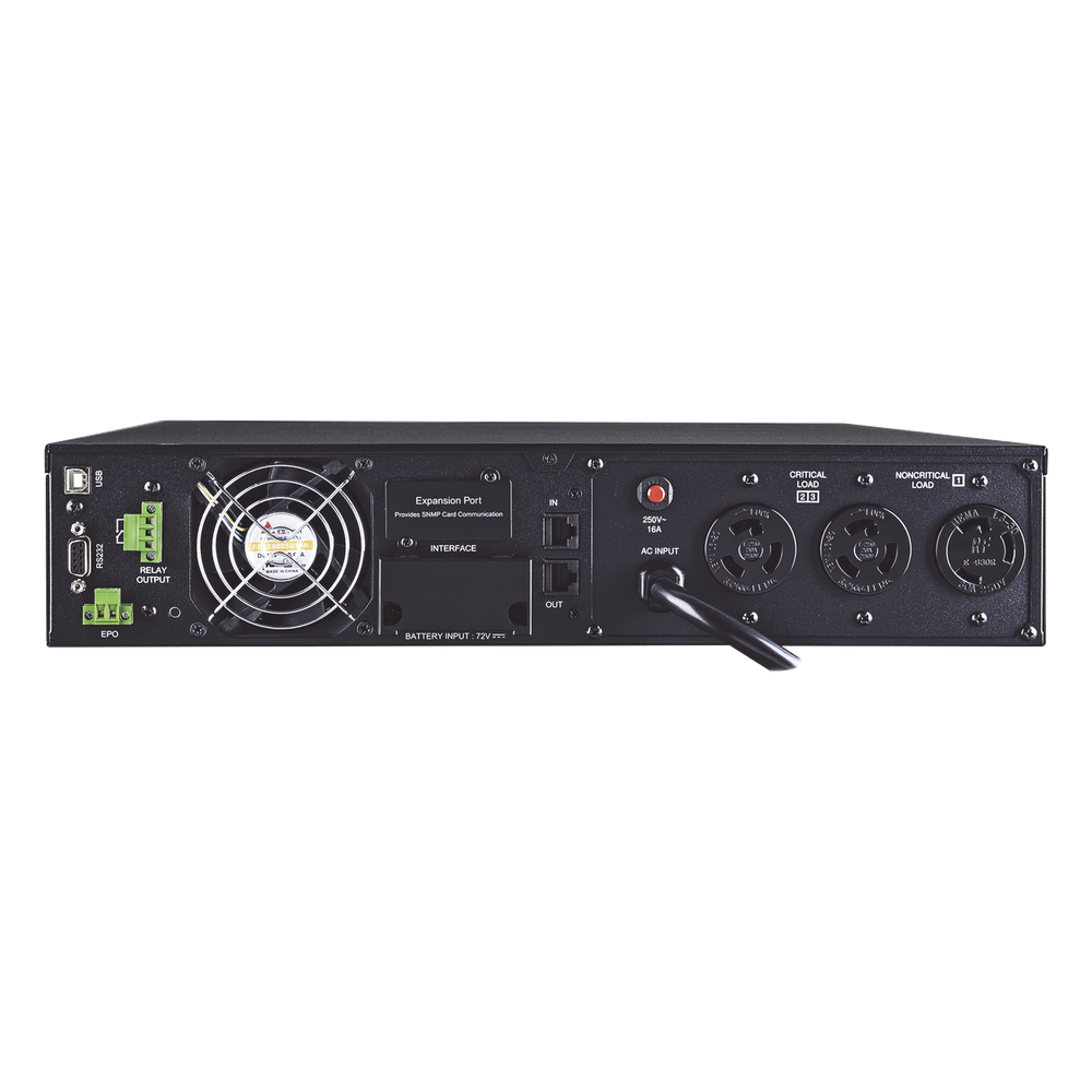 UPS de 3000 VA/2700 W, Online Doble Conversión, Entrada 200-240 Vca NEMA L6-20P, Onda Senoidal Pura, Torre o Rack 2 UR, Con 2 Tomas NEMA L6-20R y 1 NEMA L6-30R 220 Vca