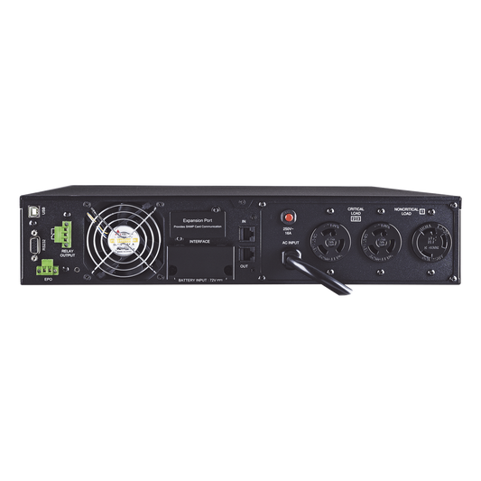 UPS de 3000 VA/2700 W, Online Doble Conversión, Entrada 200-240 Vca NEMA L6-20P, Onda Senoidal Pura, Torre o Rack 2 UR, Con 2 Tomas NEMA L6-20R y 1 NEMA L6-30R 220 Vca
