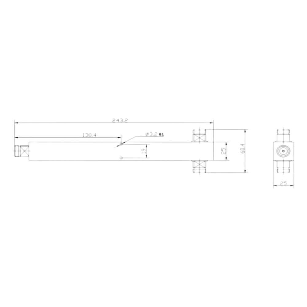 Divisor de Potencia Reactivo Enterprise+ Series / 2, 3 y 4 Vías / 694-3800 MHz / PIM < -155 dBc / 300W Promedio / IP65 / Tipo Hembra