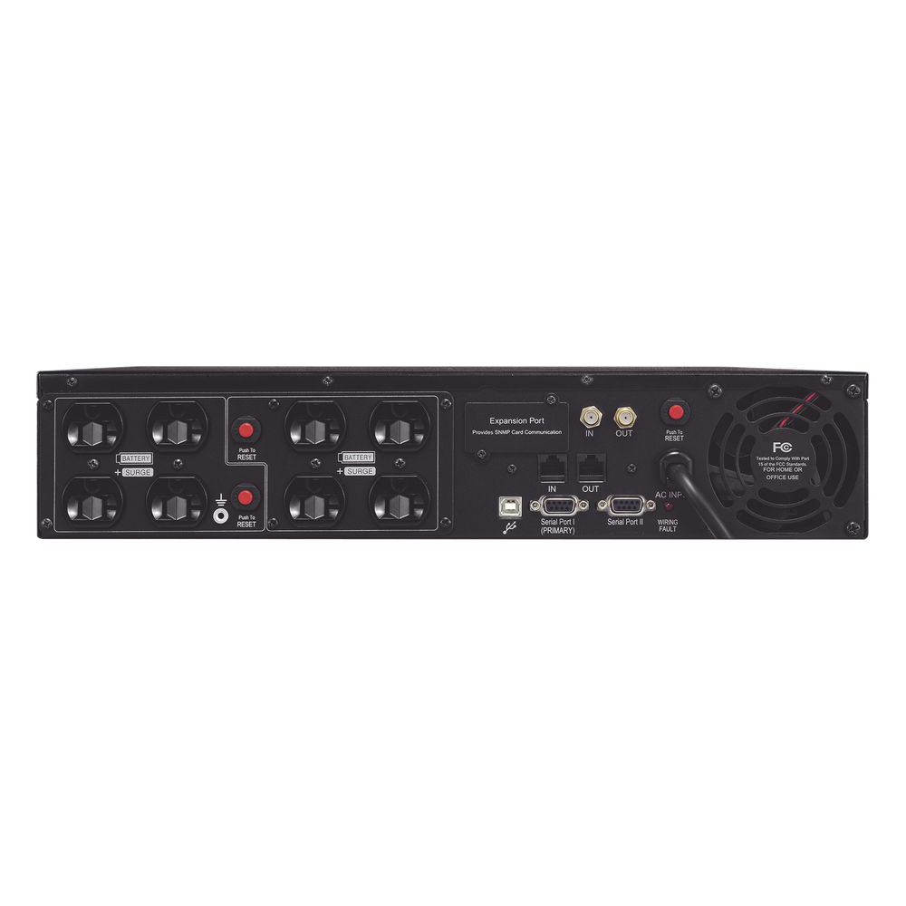 UPS de 2000 VA/1320 W, Topología Línea Interactiva, Entrada 120 Vca NEMA 5-20P, Torre o Rack 2 UR, Con 8 Tomas NEMA 5-20R