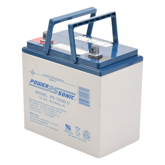 Batería 12V, 55AH, Para Respaldo, Tecnologías AGM/VRLA, 5 Años Vida Útil, Terminales U, Reconocida UL