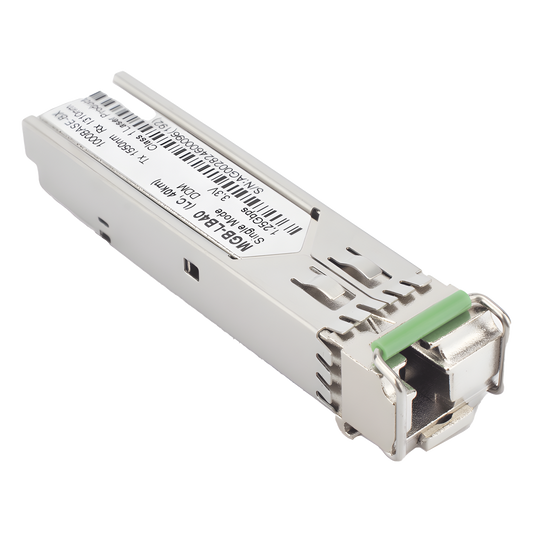 Transceptor mini-Gbic SFP 1G LC TX:1550nm RX:1310 para fibra Mono Modo 40 Km WDM, Requiere MGB-LA40