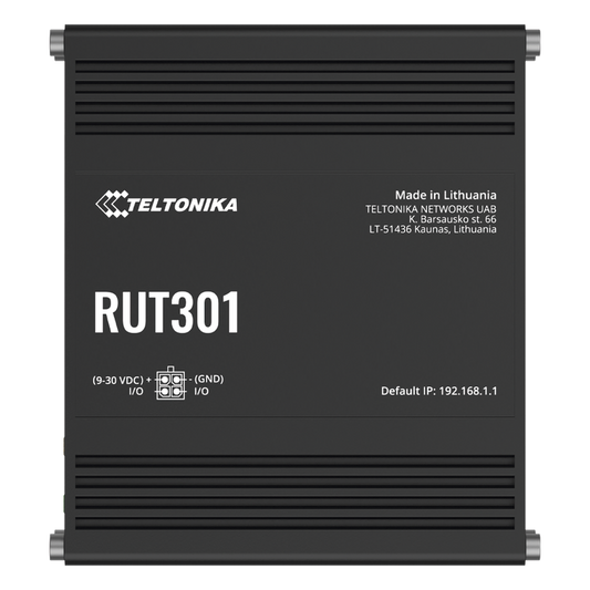 Router Industrial con 5 Puertos Ethernet / RutOS Seguro y Avanzado / Firewall y VPN Integrados / I/O Digital / Administración Remota RMS