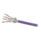 Bobina de Cable Blindado S/FTP de 4 Pares, Cat7A, Inmune a Ruido e Interferencias, LS0H (Bajo Humo, Cero Halógenos), Color Violeta, 305 Metros (1000 Pies)