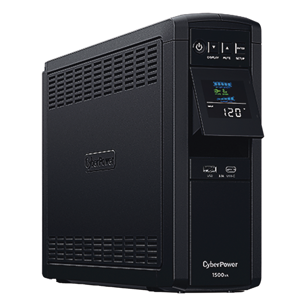 UPS de 1500 VA/900 W, Topología Línea Interactiva, Entrada 120 Vca NEMA 5-15P, Onda Senoidal Pura, Tipo Torre, Con 10 Tomas NEMA 5-15R