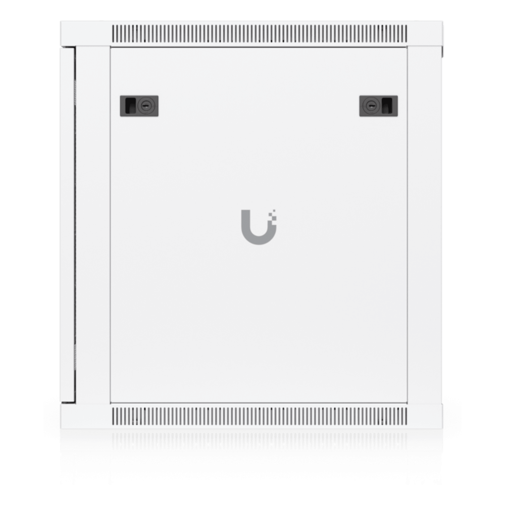 UACC Rack Cabinet 12U (598 x 600 mm) - Gabinete Cerrado para Montaje en Pared con Puerta Frontal Perforada, Totalmente Ensamblado con Ventiladores Integrados y Paneles Removibles