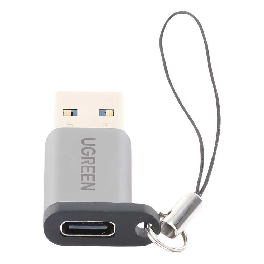 Adaptador USB 3.0 Macho a USB-C 3.1 Tipo C Hembra |Carga y Sincronización de Datos | Admite Corriente de 3A | Transferencia de hasta 5 Gbps | Amplia Compatibilidad | Chip VL160 | Caja de Aluminio | Color Gris