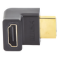 Adaptador HDMI de 90 Grados Macho a Hembra / Hacia Arriba / HDMI 2.0 4K@60Hz / Proporciona Flexibilidad Sin Doblar los Cables HDMI