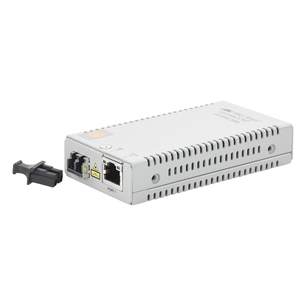 Convertidor de medios Gigabit Ethernet a fibra óptica, conector LC, multimodo (MMF), distancia de 220 hasta 500 m, con fuente de alimentación multi-región