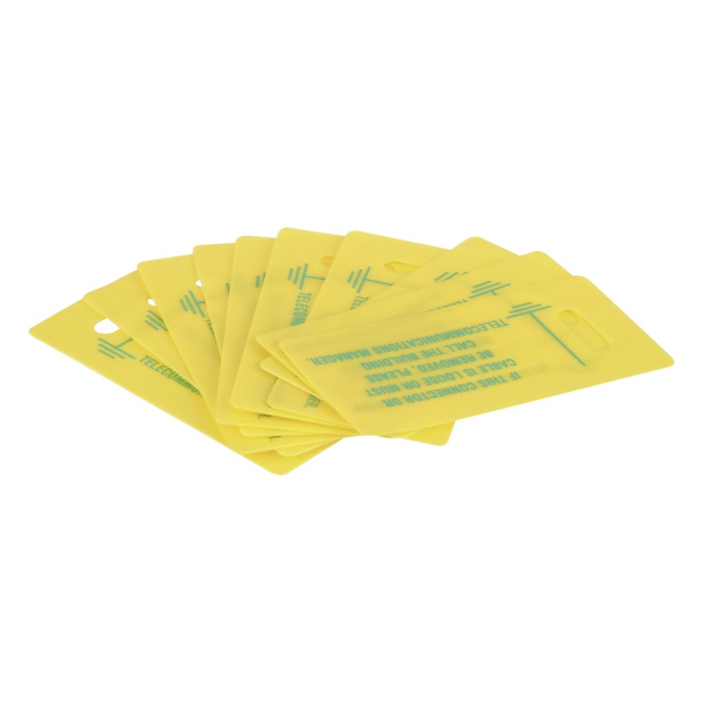 Kit de 10 Etiquetas Impresas para Identificación de Tierra Física, Incluye 10 Cinchos Retardantes a Flama