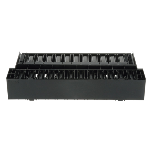 Organizador de Cables Horizontal NetManager, Doble (Frontal y Posterior), Para Rack de 19in, 2UR