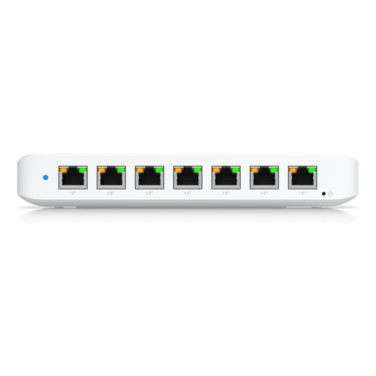 USW Ultra 60W Switch de 8 Puertos GbE (7 Puertos PoE+ y 1 Puerto Entrada PoE++) con Opciones de Montaje Versátiles