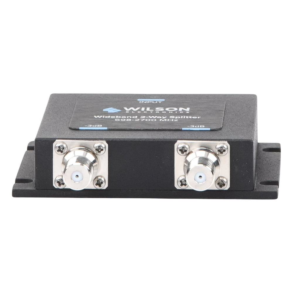 Divisor de Potencia Coaxial 2 Vías / 698-2700 MHz / 75 Ohm / Pérdida por División 3 dB / Aislamiento ≥20 dB / Conector F-hembra / Diseño Microstrip