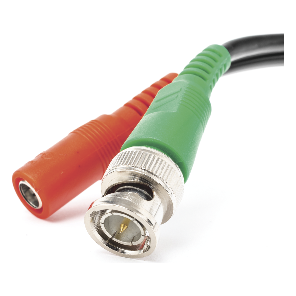 Cable Coaxial (BNC RG59) + Alimentación / SIAMES / 50 Metros (164 Pies) / 100% COBRE / Para Cámaras 4K / Uso Interior y Exterior