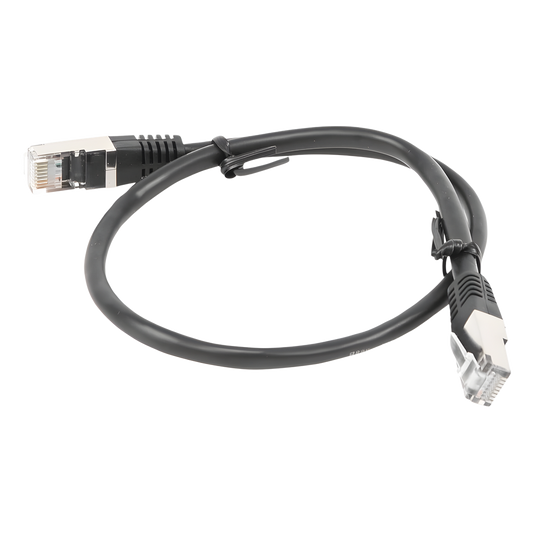 Cable de Parcheo FTP Cat5e - 0.5 Metros (1.64 Pies) - Negro