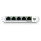 USW Flex Mini 2.5G Switch de 5 puertos 2.5G, Compacto, para Escritorio, se puede Energizar por PoE o con un Adaptador tipo USB-C