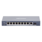 Switch PoE+ / No Administrable / 7 Puertos 1000 Mbps 802.3 af/at (30 W) / 2 Puertos 1000 Mbps Hi-PoE (90 W) / 1 Puertos 1000 Mbps Uplink / 1 Puerto SFP / Modo Extendido hasta 300 Metros / 110 Watts