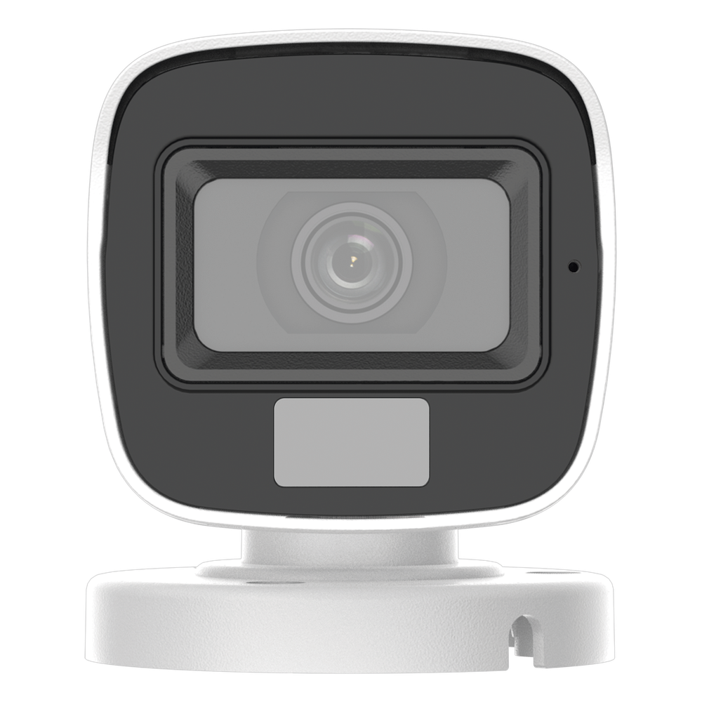 [Dual Light + ColorVu] Bala TURBOHD 2 megapixel / 20 mts IR + 20 mts luz blanca / Lente 2.8 (100° de Visión)  /  Exterior IP66 / Audio por Coaxitron / TVI-AHD-CVI-CVBS / Metal / Smart-Hybrid light