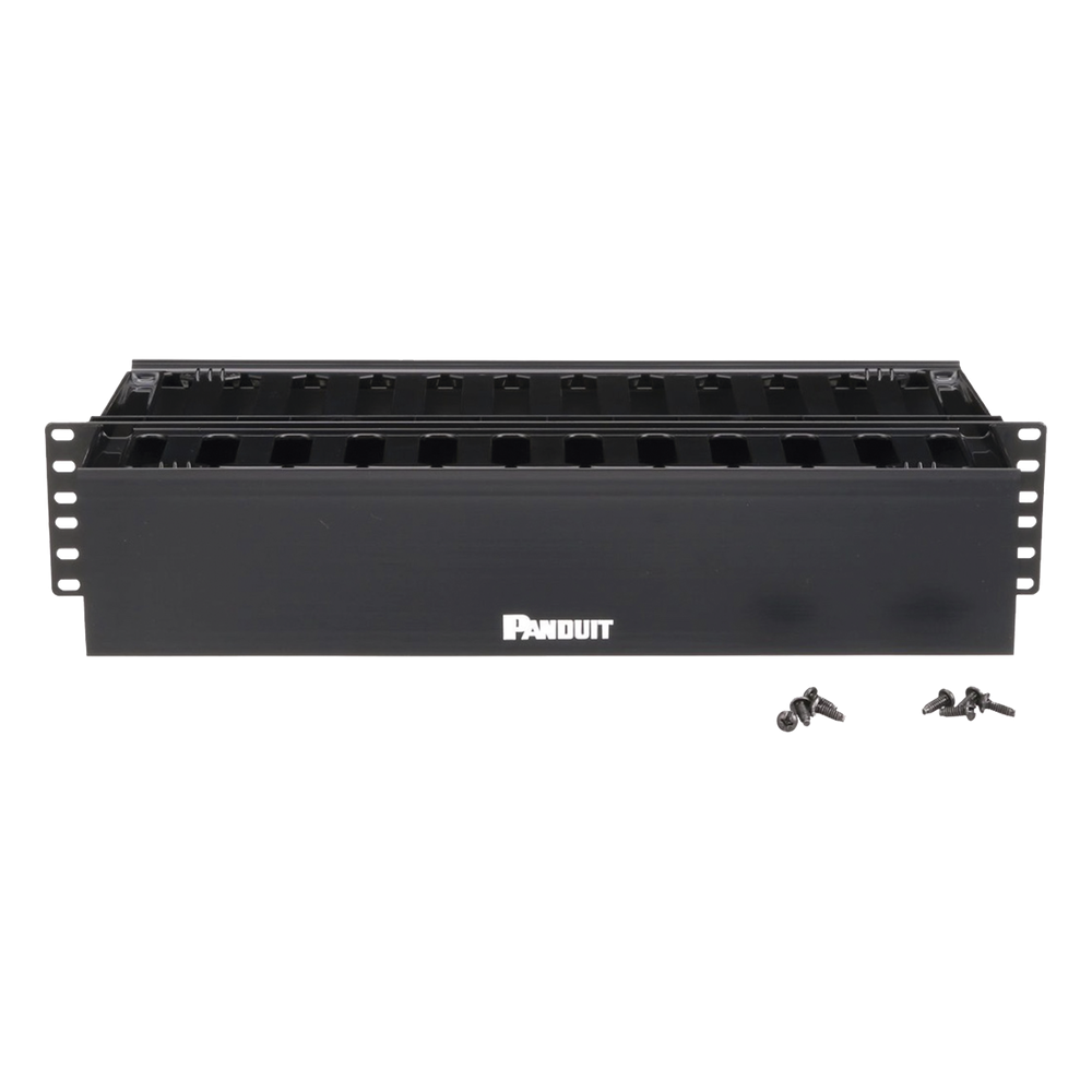 Organizador de Cables Horizontal PatchLink, Doble (Frontal y Posterior), Para Rack de 19in, 2UR