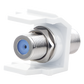 Módulo Acoplador Coaxial Tipo F, Keystone, de 75 Ohms, 3.0 GHz, Color Blanco