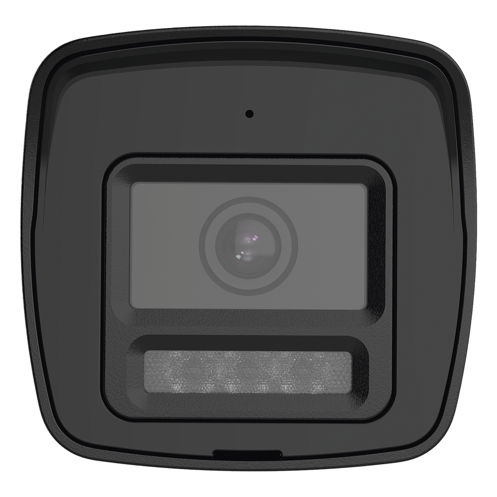 [Audio Bidireccional + Sirena & Estrobo + Dual Light + ColorVu] Bala TURBOHD 4K (8 Megapixel) / Lente 2.8 mm / 30 mts IR EXIR + 20 mts Luz Blanca / Micrófono y Bocina Integrado / Exterior IP67 / Metal / dWDR
