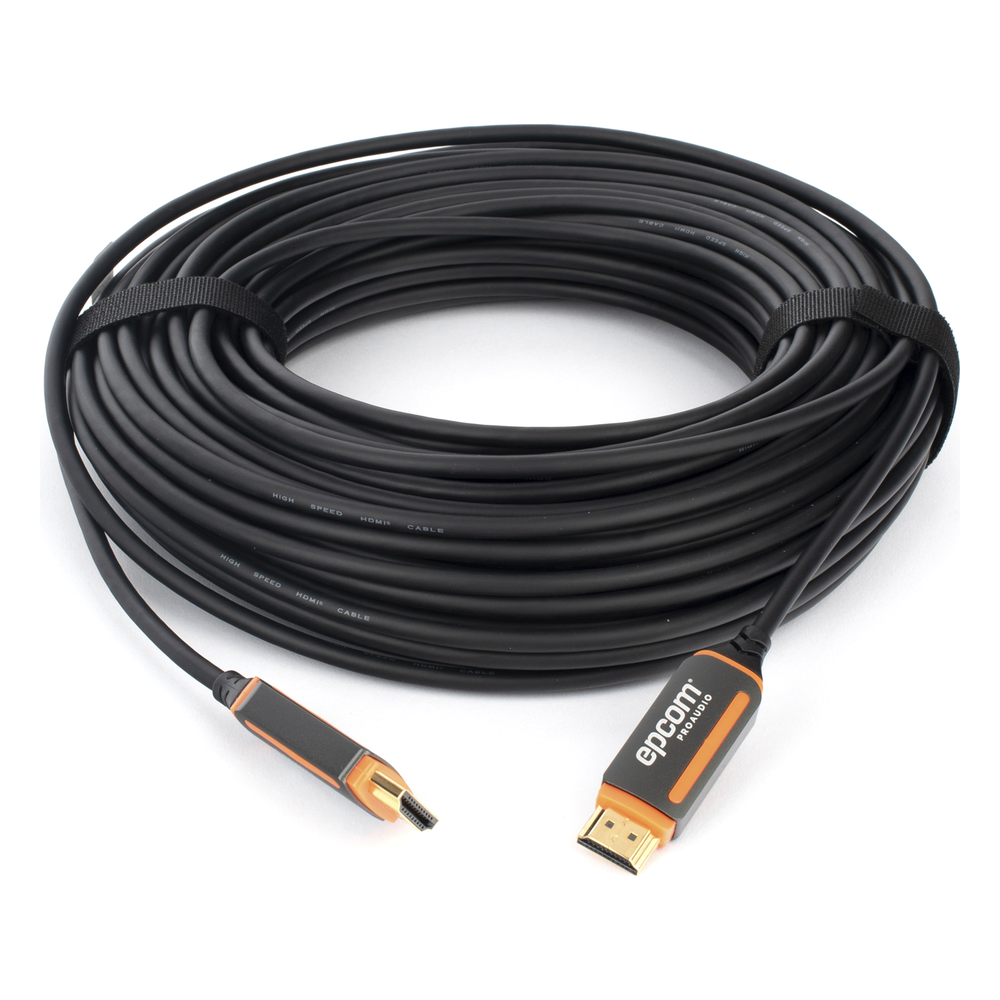 Cable HDMI de Fibra Óptica de 30 Metros (98.43 Pies) | Alta Definición | Versión 2.0 | Alta Velocidad 18Gbps | 4K@60Hz | HDCP 2.2 | Resistente a EMI y RFI