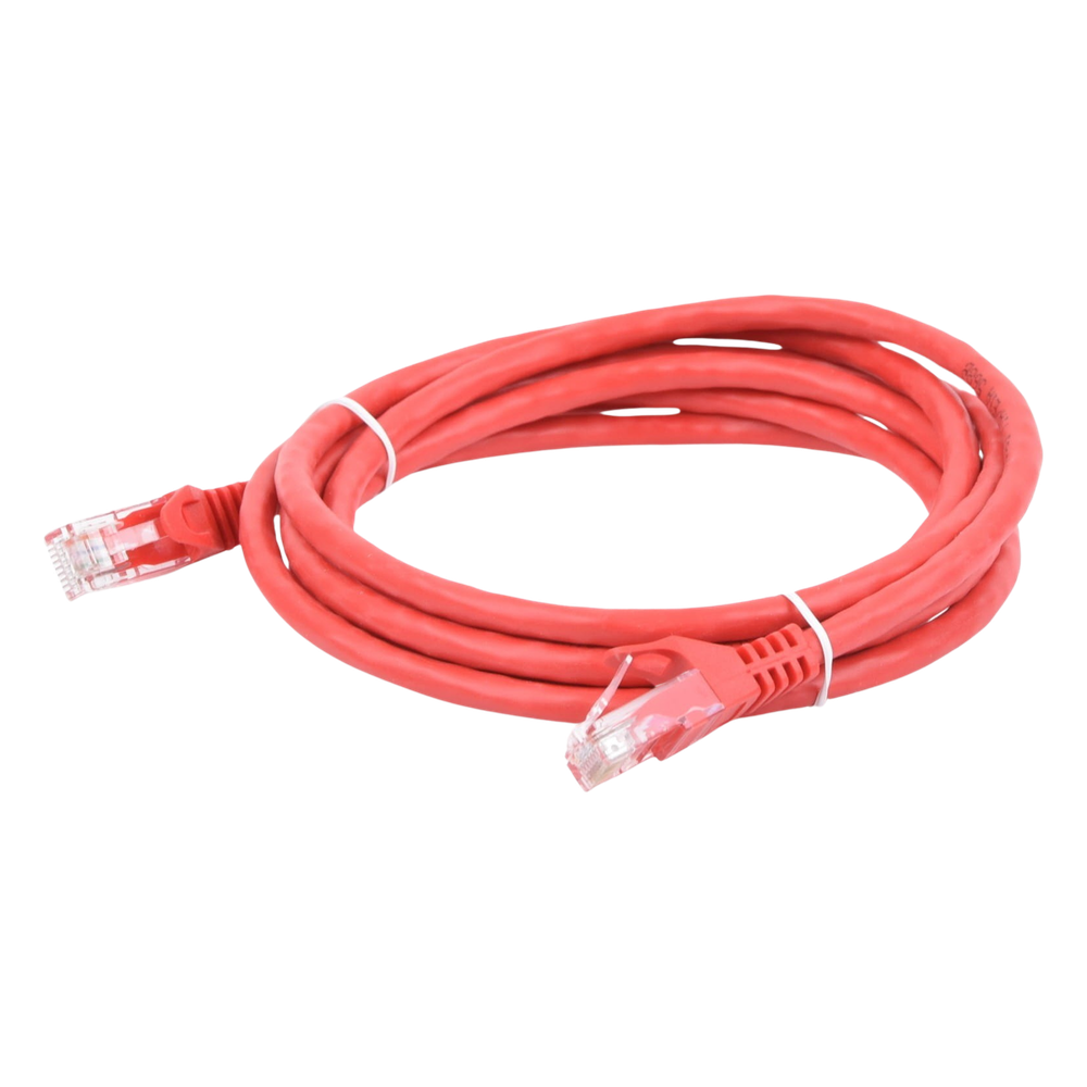 Cable de Parcheo UTP Cat6 - 2 Metros (6.56 Pies) - Rojo