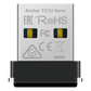 Adaptador USB Inalámbrico AX300 / Wi-Fi 6 2.4 GHz / 287 Mbps / Nano Size / OFDMA y MU-MIMO / Driver Pre-cargado / WPA2-PSK