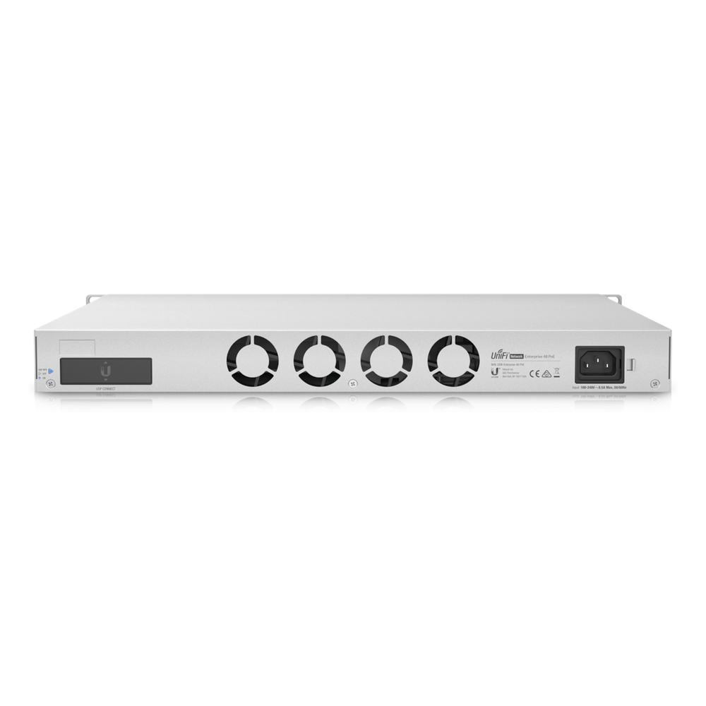 UniFi Switch Enterprise administrable capa 3, 48 puertos 2.5GbE RJ45 POE+, 4 puertos 10G SFP+, 720W, con pantalla táctil de 1.3"
