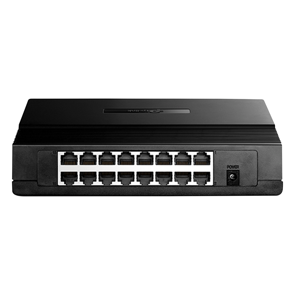 Switch no administrable de 16 puertos 10/100 Mbps para escritorio
