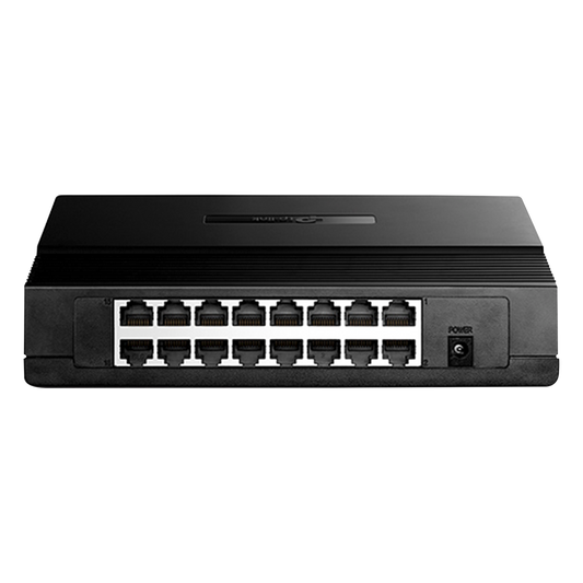 Switch no administrable de 16 puertos 10/100 Mbps para escritorio