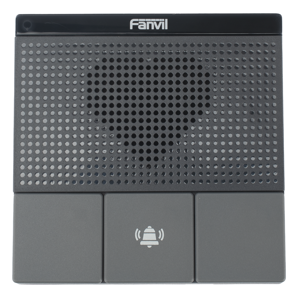 Mini Intercomunicador Wi-Fi para hotelería, hospitales, con diseño elegante, PoE, 3 botones, 1 relevador integrado de salida y entrada.