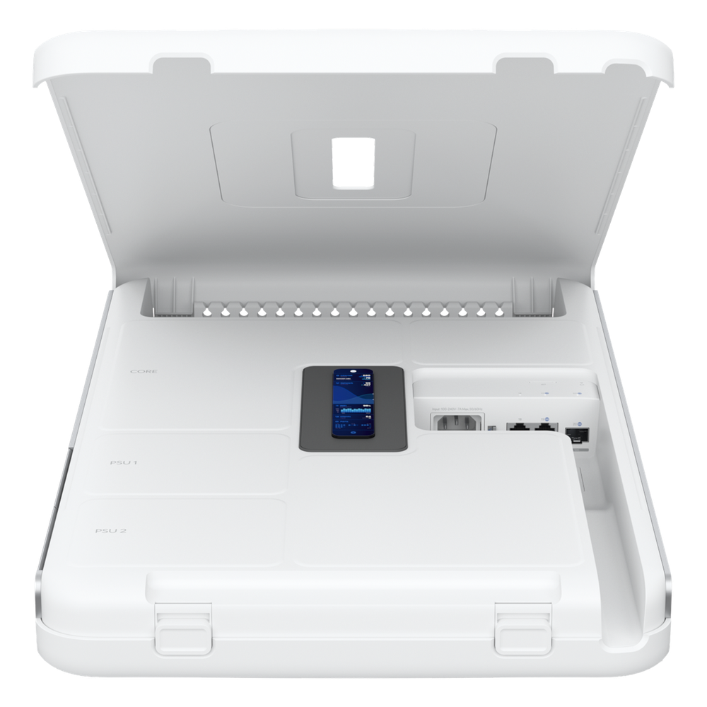 Dream Wall Cloud Gateway 10G Diseñado para Montaje en Pared con WiFi 6 Integrado, Switch PoE de Alta Potencia y Compatibilidad Total con Aplicaciones UniFi