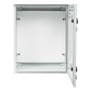 Gabinete de Poliéster IP65 Uso en Intemperie (400 x 500 x 200 mm) con Placa Trasera Interior de Plástico (Incluye Chapa y Llave).
