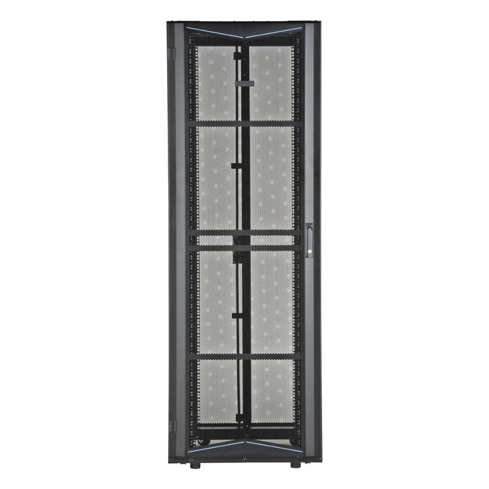 Gabinete FlexFusion para Centros de Datos, 42 UR, 800 mm de Ancho, 1070 mm de Profundidad, Fabricado en Acero, Color Negro