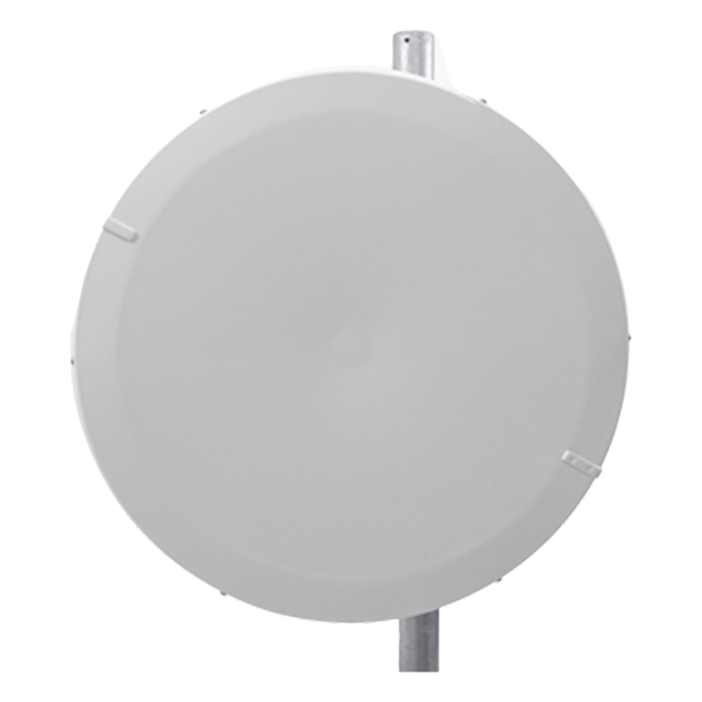 Antena Direccional de Alto Rendimiento/ Parábola profunda para mayor aislamiento al ruido / 29 dBi / 4.9 - 6.4 GHz / Conector de guía de onda para radios B5x y C5x / Fácil Montaje y Soporte de acero inoxidable / Radomo Incluido