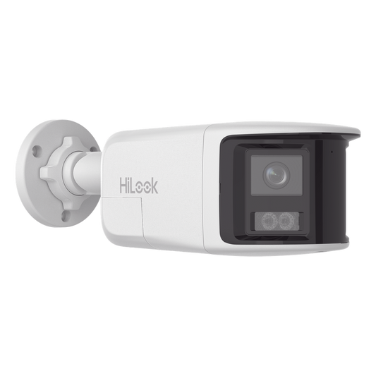 [Dual Light] Bala IP 8 Megapixel / Imagen Panorámica 180°/ PoE / Micrófono y Bocina Integrado / Exterior IP67 / Audio Bidireccional / Alarma Visual y Auditiva Integrada / Smart Supplement Light / Micro SD 512 GB