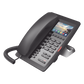 (H5W Color Negro)Teléfono IP WiFi para Hotelería, profesional de gama alta con pantalla LCD de 3.5 pulgadas a color, 6 teclas programables para servicio rápido (Hotline) PoE