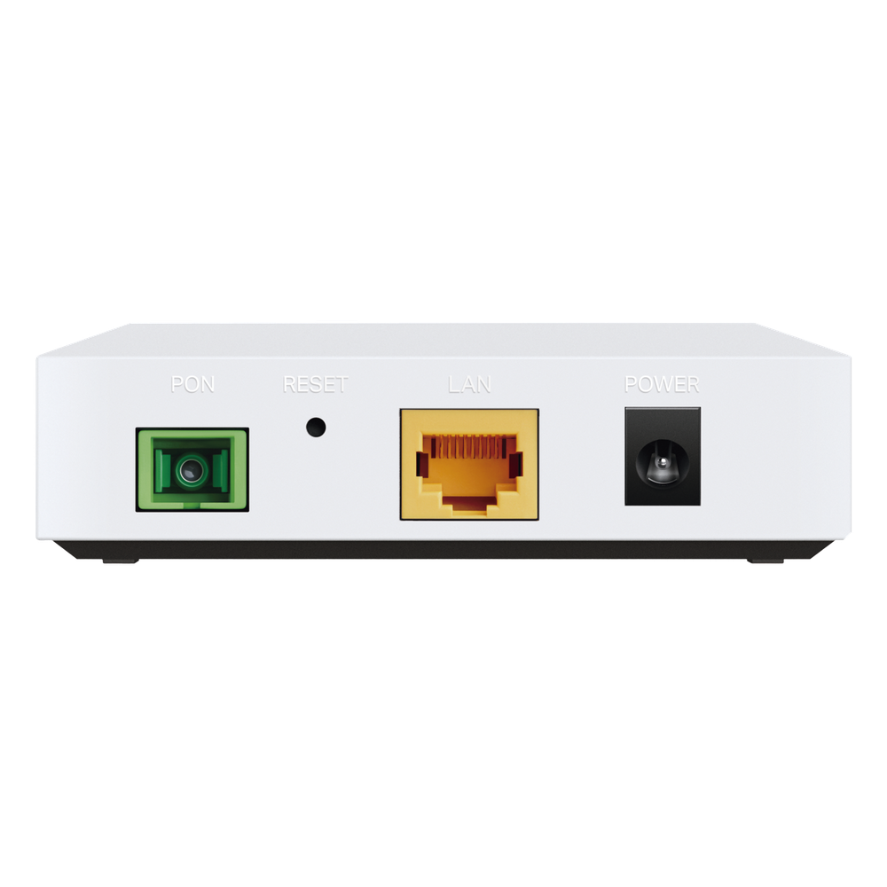 ONU/ONT - Unidad de Red Óptica XPON dual EPON/GPON / 1 Puerto RJ45 10/100/1000 Mbps / 1 puerto XPON Conector SC/APC / Equipo Bridge / Longitud de Onda Up: 1310 nm Dw: 1490 nm