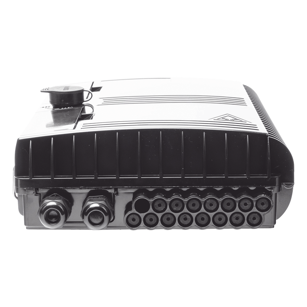 Cierre de Empalme para 24 Fusiones de Fibra Óptica, Interior/Exterior, con 16 Acopladores SC/APC y Splitter 1x16 SC/APC Incluido, IP65