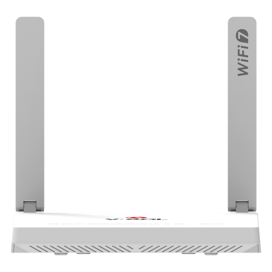 ONU GPON/EPON con Wi-Fi 7 / Puerto CATV / 1 Puerto 2.5 Gigabits/ 3 Puertos Gigabit / Puerto PON SC/UPC, Hasta 3600 Mbps