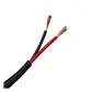 Bobina de 152 Metros (500 Pies) / 18AWG 2 Conductores / Cable Profesional de ALTA FIDELIDAD 100% Cobre / Exterior / Direct Burial / Color Negro / Para Aplicaciones de Audio, Control de Acceso y Automatización