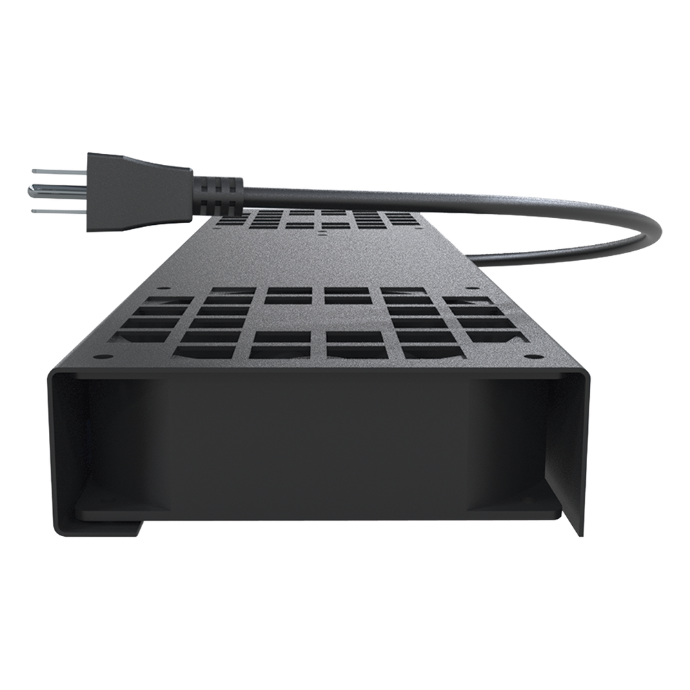 Kit de 2 Ventiladores (12 x 12 cm) con 3 Tomas de Corriente 110 Vca/50 Hz con Clavija